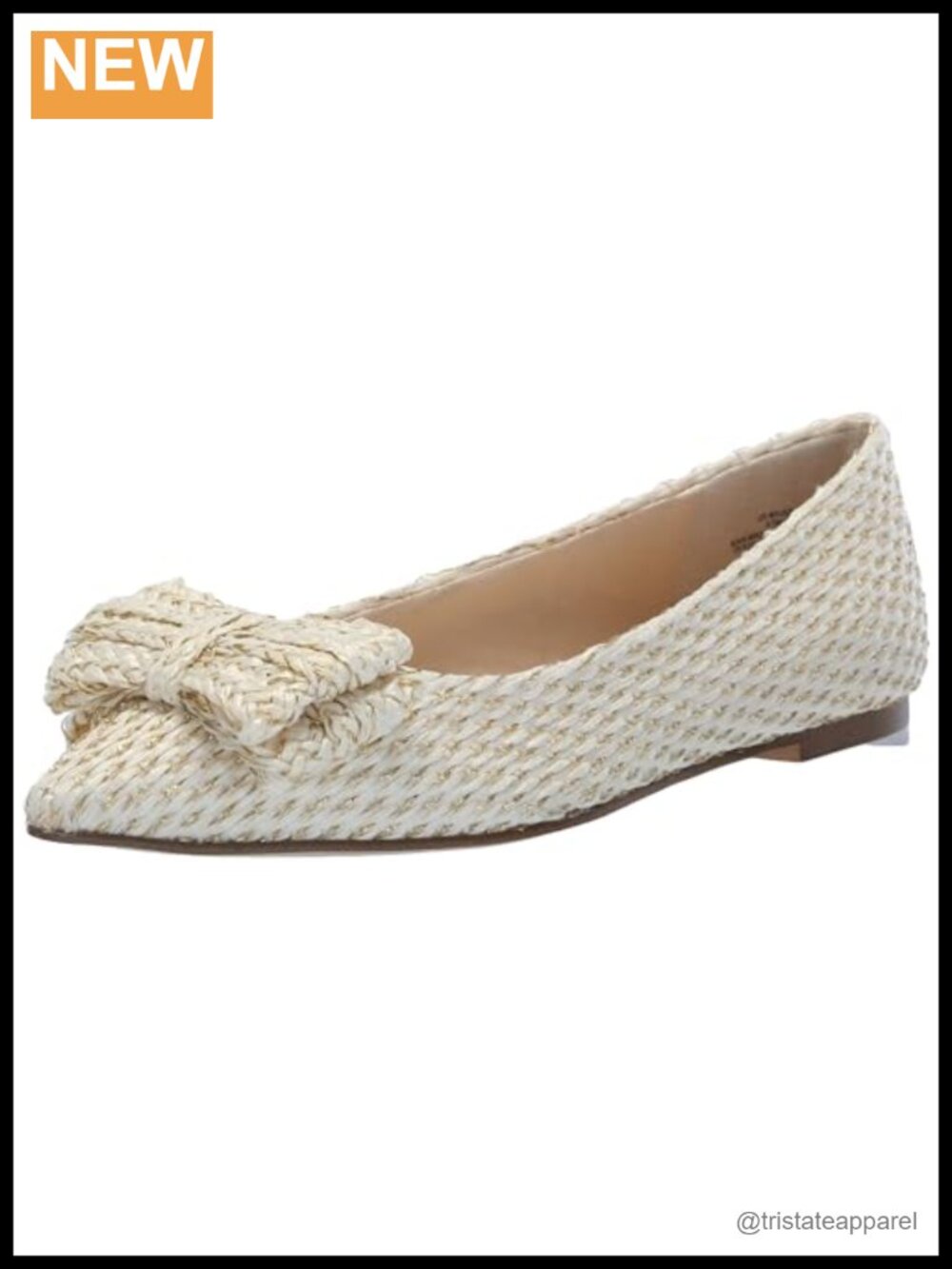 Pointed Toe Ballet Flats Bow Slip-On